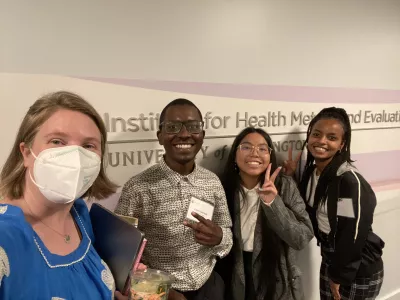 Four participants of the diversity, equity, and inclusion summer health professionals program.
